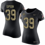 NFL Women's Nike Jacksonville Jaguars #39 Tashaun Gipson Black Camo Salute to Service T-Shirt