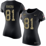 NFL Women's Nike Jacksonville Jaguars #81 Mychal Rivera Black Camo Salute to Service T-Shirt