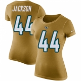 NFL Women's Nike Jacksonville Jaguars #44 Myles Jack Gold Rush Pride Name & Number T-Shirt