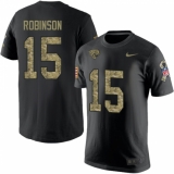 NFL Men's Nike Jacksonville Jaguars #15 Allen Robinson Black Camo Salute to Service T-Shirt