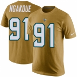 NFL Men's Nike Jacksonville Jaguars #91 Yannick Ngakoue Gold Rush Pride Name & Number T-Shirt