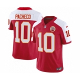 Men's Nike Kansas City Chiefs #10 Isiah Pacheco Red White 2023 F.U.S.E. Vapor Untouchable Limited Football Stitched Jersey
