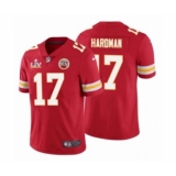 Men's Kansas City Chiefs  #17 Mecole Hardman Red 2021 Super Bowl LV Jersey