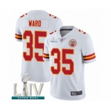 Men's Kansas City Chiefs #35 Charvarius Ward White Vapor Untouchable Limited Player Super Bowl LIV Bound Football Jersey