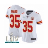 Women's Kansas City Chiefs #35 Charvarius Ward White Vapor Untouchable Limited Player Super Bowl LIV Bound Football Jersey