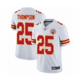 Men's Kansas City Chiefs #25 Darwin Thompson White Vapor Untouchable Limited Player Football Jersey