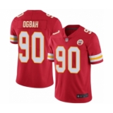 Men's Kansas City Chiefs #90 Emmanuel Ogbah Red Team Color Vapor Untouchable Limited Player Football Jersey