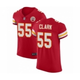 Men's Kansas City Chiefs #55 Frank Clark Red Team Color Vapor Untouchable Elite Player Football Jersey