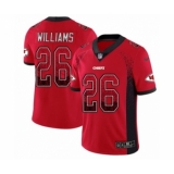Youth Nike Kansas City Chiefs #26 Damien Williams Limited Red Rush Drift Fashion NFL Jersey
