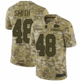 Youth Nike Kansas City Chiefs #48 Terrance Smith Limited Camo 2018 Salute to Service NFL Jersey
