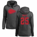 NFL Women's Nike Kansas City Chiefs #25 Armani Watts Ash One Color Pullover Hoodie