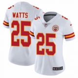 Women's Nike Kansas City Chiefs #25 Armani Watts White Vapor Untouchable Limited Player NFL Jersey