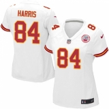 Women's Nike Kansas City Chiefs #84 Demetrius Harris Game White NFL Jersey