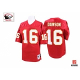 Mitchell and Ness Kansas City Chiefs #16 Len Dawson Red Team Color Authentic Throwback NFL Jersey