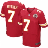 Men's Nike Kansas City Chiefs #7 Harrison Butker Red Team Color Vapor Untouchable Elite Player NFL Jersey