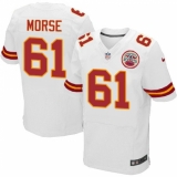 Men's Nike Kansas City Chiefs #61 Mitch Morse White Vapor Untouchable Elite Player NFL Jersey
