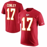 NFL Men's Nike Kansas City Chiefs #17 Chris Conley Red Rush Pride Name & Number T-Shirt