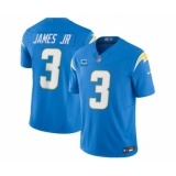 Men's Nike Los Angeles Chargers #3 Derwin James Jr. Light Blue 2023 F.U.S.E. 3-Star C Vapor Untouchable Limited Football Stitched Jersey