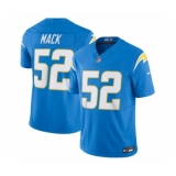 Men's Nike Los Angeles Chargers #52 Khalil Mack Blue 2023 F.U.S.E. Vapor Untouchable Limited Stitched Jersey
