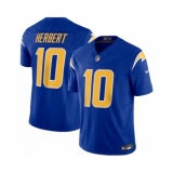 Men's Nike Los Angeles Chargers #10 Justin Herbert Royal 2023 F.U.S.E. Vapor Untouchable Limited Stitched Jersey