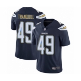 Men's Los Angeles Chargers #49 Drue Tranquill Navy Blue Team Color Vapor Untouchable Limited Player Football Jersey