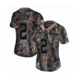 Women's Los Angeles Chargers #2 Easton Stick Limited Camo Rush Realtree Football Jersey