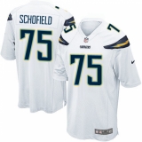 Men's Nike Los Angeles Chargers #75 Michael Schofield Game White NFL Jersey