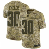 Men's Nike Los Angeles Chargers #30 Austin Ekeler Limited Camo 2018 Salute to Service NFL Jersey