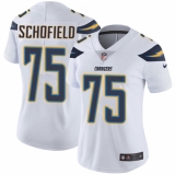 Women's Nike Los Angeles Chargers #75 Michael Schofield White Vapor Untouchable Limited Player NFL Jersey