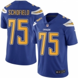 Youth Nike Los Angeles Chargers #75 Michael Schofield Limited Electric Blue Rush Vapor Untouchable NFL Jersey