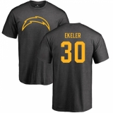 NFL Nike Los Angeles Chargers #30 Austin Ekeler Ash One Color T-Shirt