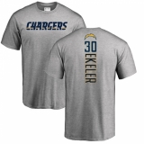NFL Nike Los Angeles Chargers #30 Austin Ekeler Ash Backer T-Shirt