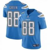 Youth Nike Los Angeles Chargers #88 Virgil Green Electric Blue Alternate Vapor Untouchable Elite Player NFL Jersey