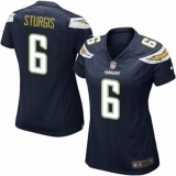 Women's Nike Los Angeles Chargers #6 Caleb Sturgis Game Navy Blue Team Color NFL Jersey