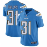 Men's Nike Los Angeles Chargers #31 Adrian Phillips Electric Blue Alternate Vapor Untouchable Limited Player NFL Jersey