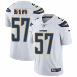 Youth Nike Los Angeles Chargers #57 Jatavis Brown White Vapor Untouchable Limited Player NFL Jersey