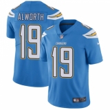 Youth Nike Los Angeles Chargers #19 Lance Alworth Electric Blue Alternate Vapor Untouchable Limited Player NFL Jersey