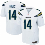 Men's Nike Los Angeles Chargers #14 Dan Fouts Elite White NFL Jersey