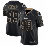 Men's Nike Los Angeles Rams #99 Aaron Donald Limited Lights Out Black Rush NFL Jersey