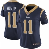 Women's Nike Los Angeles Rams #11 Tavon Austin Elite Navy Blue Team Color NFL Jersey