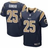 Men's Nike Los Angeles Rams #25 Lance Dunbar Navy Blue Team Color Vapor Untouchable Elite Player NFL Jersey