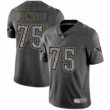 Men's Nike Los Angeles Rams #75 Deacon Jones Gray Static Vapor Untouchable Limited NFL Jersey