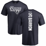 NFL Nike Los Angeles Rams #26 Mark Barron Navy Blue Backer T-Shirt