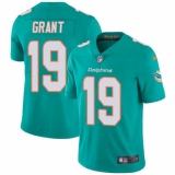 Youth Nike Miami Dolphins #19 Jakeem Grant Aqua Green Team Color Vapor Untouchable Limited Player NFL Jersey