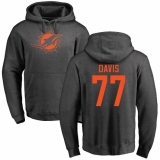 NFL Nike Miami Dolphins #77 Jesse Davis Ash One Color Pullover Hoodie