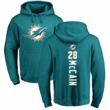 NFL Nike Miami Dolphins #28 Bobby McCain Aqua Green Backer Pullover Hoodie