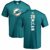 NFL Nike Miami Dolphins #28 Bobby McCain Aqua Green Backer T-Shirt