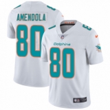 Men's Nike Miami Dolphins #80 Danny Amendola White Vapor Untouchable Limited Player NFL Jersey