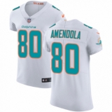 Men's Nike Miami Dolphins #80 Danny Amendola White Vapor Untouchable Elite Player NFL Jersey