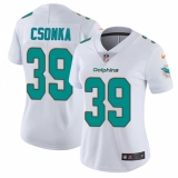 Women's Nike Miami Dolphins #39 Larry Csonka Elite White NFL Jersey